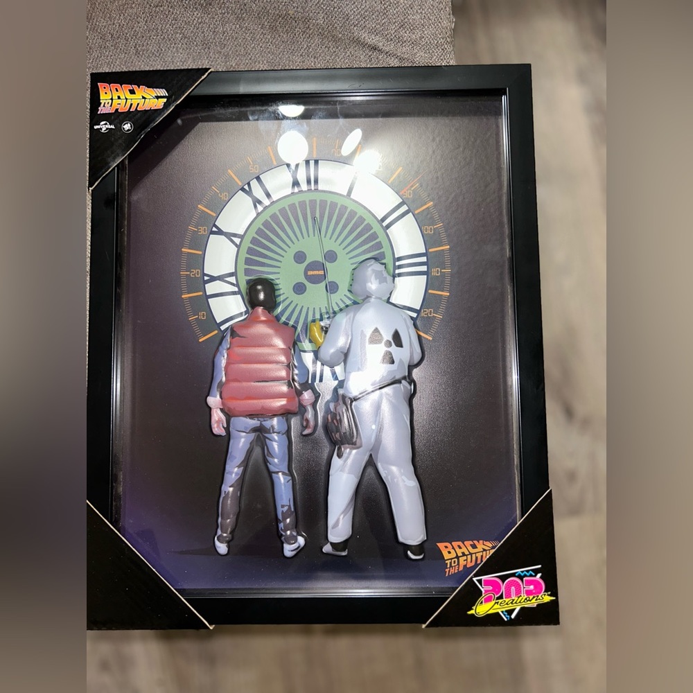 Pop creations Back To The Future Framed. New Size 12x15” Ready To hang